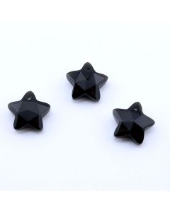 Privezak prirodni kamen Crni Ahat  - Star 14*14 mm Faset...25KP10-07