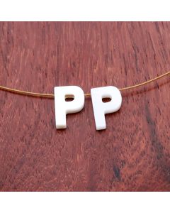 Perla/Privezak od Sedefa- slovo P...S278-087A