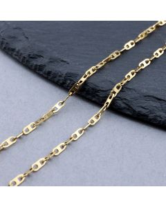 304 Stainless Steel Mariner Lanac 5x2x0.3mm Gold...SSL-H007-14G-10m