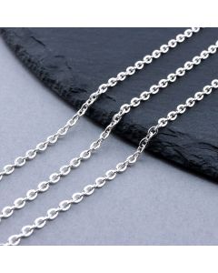 304 Stainless Steel Lanac 3x2x0.6mm Silver...SSL-R002-0.6mm-S-50m