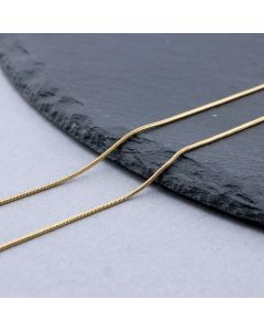 304 Stainless Steel Snake Lanac 1.2mm Gold...SSL-P203-J02-10m