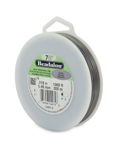 Čelična sajla za nizanje- 7 niti, 0,46mm, boja Clasic Silver, ( BEJW03T-8 )