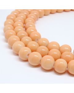 Bojene staklene perle 6 mm, rupa oko 1mm. Niz sadrži oko 135 perli. ( SP-PP146 )