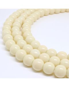 Bojene staklene perle  6 mm, rupa oko 1mm. Niz sadrži oko 135 perli. (  SP-PP147 )