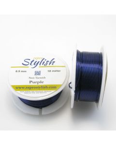 Bižuterijska žica u boji- PURPLE Non Tarnish  0,3 mm. BZOUR03
