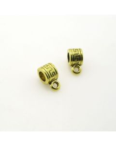Držač priveska 10x5mm, rupa 3.5mm, boja antik zlatna ( DP101AZ )