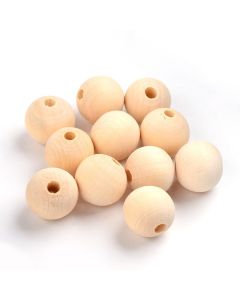 Drvene natur perle 30 mm, rupa oko 5 mm. Cena za 1 kom. ( DPNATUR30)
