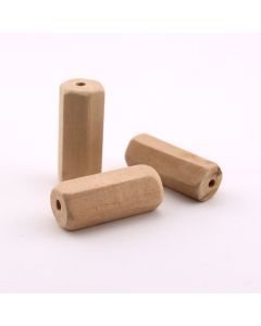 Drvene ukrasne perle 14x35mm, rupa oko 3 mm. Natur drvo bez laka i boje ( 23DP04C)