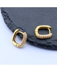 Osnova za Minđuše 13x12 mm, 18K Pozlata...P-212326