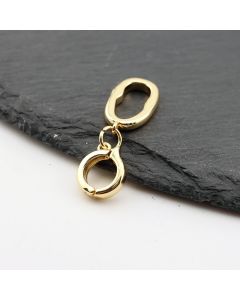Ukrasna kopča Snap On 21x12mm- Pozlata 18k ( 23MK50G )