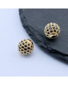 Perla+CZ Cirkoni 10x10 mm,18k Pozlata...P-E110-06G