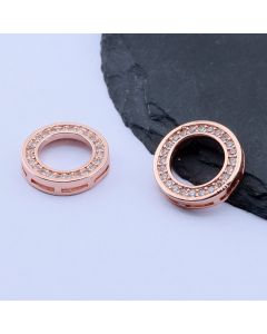 Perla+CZ Cirkoni 15x15 mm,Rose Gold...P-332111-RS