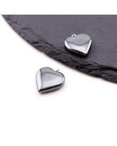 Hematit privezak 23x20x5 mm, alka 2 mm ( 23HEM47C )