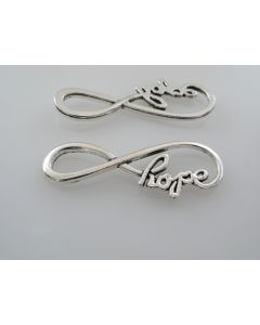 Konektor  infinity Hope 40x12mm, boja antik srebra  ( KON109 )
