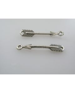 Konektor  strela 37x6mm , boja antik srebra ( KON112 )