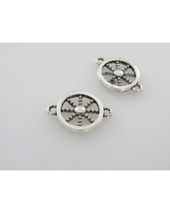Konektor  Kormilo 18x14mm, boja antik srebra  ( KON128 )