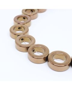 Hematit perle Donut 8x3 mm- boja bakra ( KPHEM35B )