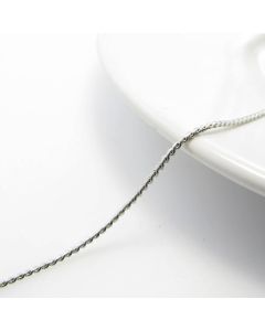 Metalni mesing lanac- boja inoxa   1x1 mm  ( L3-12N)