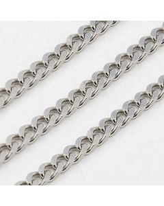 Komponente od 304 nerdjajućeg čelika - lanac boja inoxa 7 x 5 x 1,2 mm ( LSS14 )