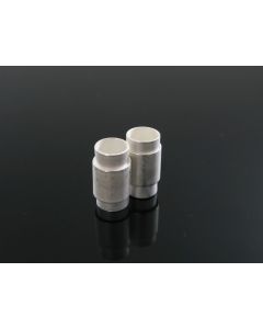 Magnetna kopča  16x8 mm, rupa 7 mm,   boja srebra    ( MAGKOP118S )