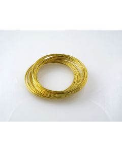 Memory žica za Ogrlice  115 mm x 0,8 mm -Pozlata 18k. (R006-08-115-G)