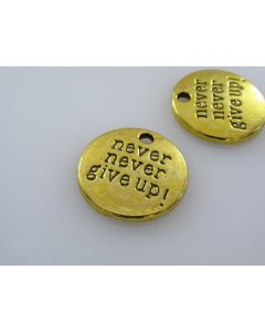 Metalni privezak 20mm, Boja antik zlatna(  MET6AZ)