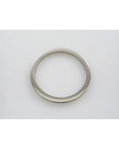 Ukrasna zatvorena alka 50x3mm, otvor 40mm, boja inoxa   ( MKOK-A100N )