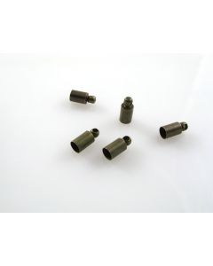 Metalna kapica/završetak za kožu,kanap... 3mm , antik bronza ( MKOK-KAP114AM ) 