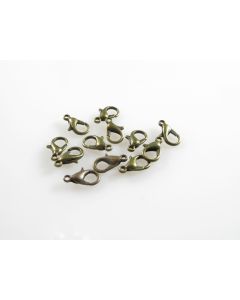 Metalna lobster kopča 13x6mm, boja antik bronza (MKOK-KL501-AB)