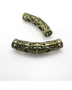 Metalna filgrin tuba 45x10mm-boja antik bronze  (MKOK-NP05AM)