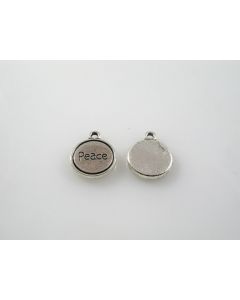 Metalni privezak 14mm-PEACE  ( MKOK-PRIV102AS)