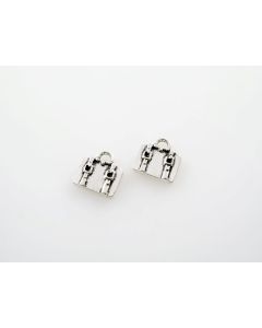 Metalni privezak 13x12mm