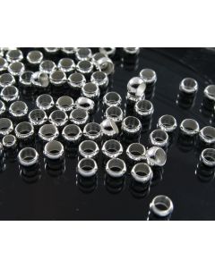 Mesing stoperi za nakit veličine 4 mm. Boja srebra. (MKOK-STOP-4mmSR)