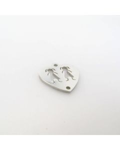 Konektor  devojcice od  304 nerdjajućeg čelika- poliran 20 x 14.5mm  ( NČKON120 )