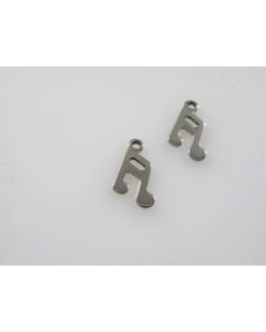 Privezak nota, 304 nerdjajući čelik, 12x7 mm ( NČPRIV100N)