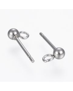 304 Stainless Steel Iglica za Minđuše 14 x  3 mm   ( NCUD009 )