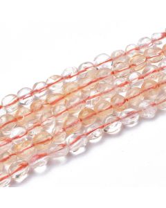 Prirodni Citrin oval 4~10x5~6x4~5mm,, rupa 1mm ( PKCI01 )