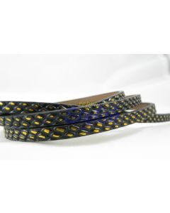 Pljosnata traka (Imitacija kože ) sa printom. Dimenzije trake 6x2mm (PTR-07)