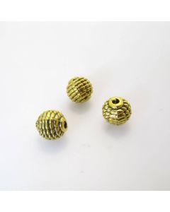 Metalna perla 8 mm, rupa oko 1.5 mm- boja antik zlatna ( R156AZ )