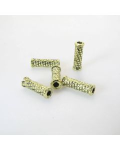 Metalna perla 14 x 4,5 mm, rupa oko 2 mm- boja antik mesing ( R159AM )