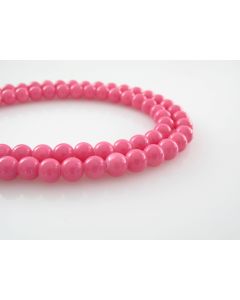 Bojene staklene perle  6 mm, rupa oko 1mm. Niz sadrži oko 135 perli. SP-PP108