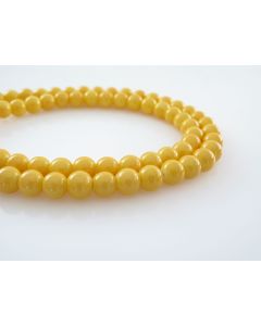 Bojene staklene perle  8 mm, rupa oko 1mm. Niz sadrži oko 100 perli. SP-PP111