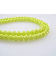 Bojene staklene perle  8 mm, rupa oko 1mm. Niz sadrži oko 100 perli.SP-PP115