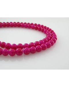 Bojene staklene perle  6 mm, rupa oko 1mm. Niz sadrži oko 135 perli. SP-PP129