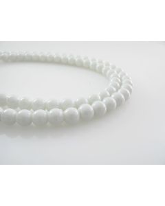 Bojene staklene perle  6 mm, rupa oko 1mm. Niz sadrži oko 135 perli. SP-PP143