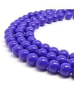 Bojene staklene perle  8 mm, rupa oko 1mm. Niz sadrži oko 100 perli. ( SP-PP172 )