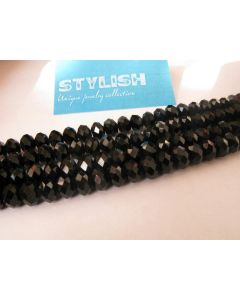 Brušeno staklo Rondele 8x6 mm ST001