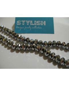 Brušeno staklo Rondele 8x6 mm ST007