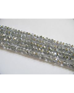 Brušeno staklo Rondele 6x4 mm ST049