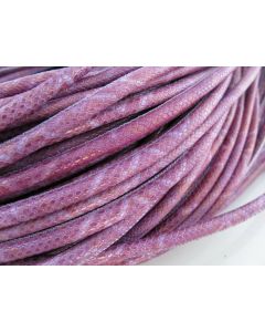 Štepana PU kožica 6mm - Fish Pink